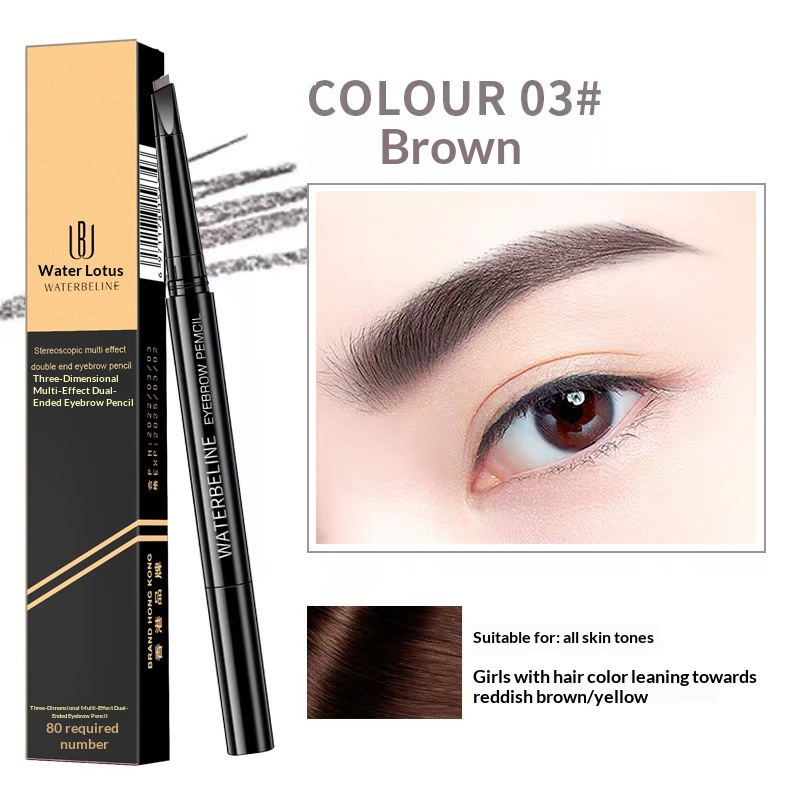 Lian 3D Multi-Effect Dual-Head Waterproof Eyebrow Pencil - Image 3