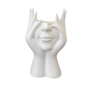 Face holding makeup brush pen holder-white-pp-1 piece
