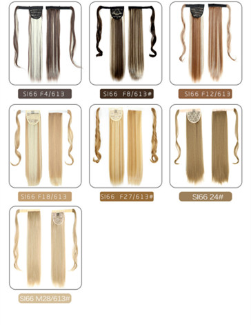 Chemical Fiber Invisible Velcro Ponytail High Temperature Wire Winding Ponytail - Image 3