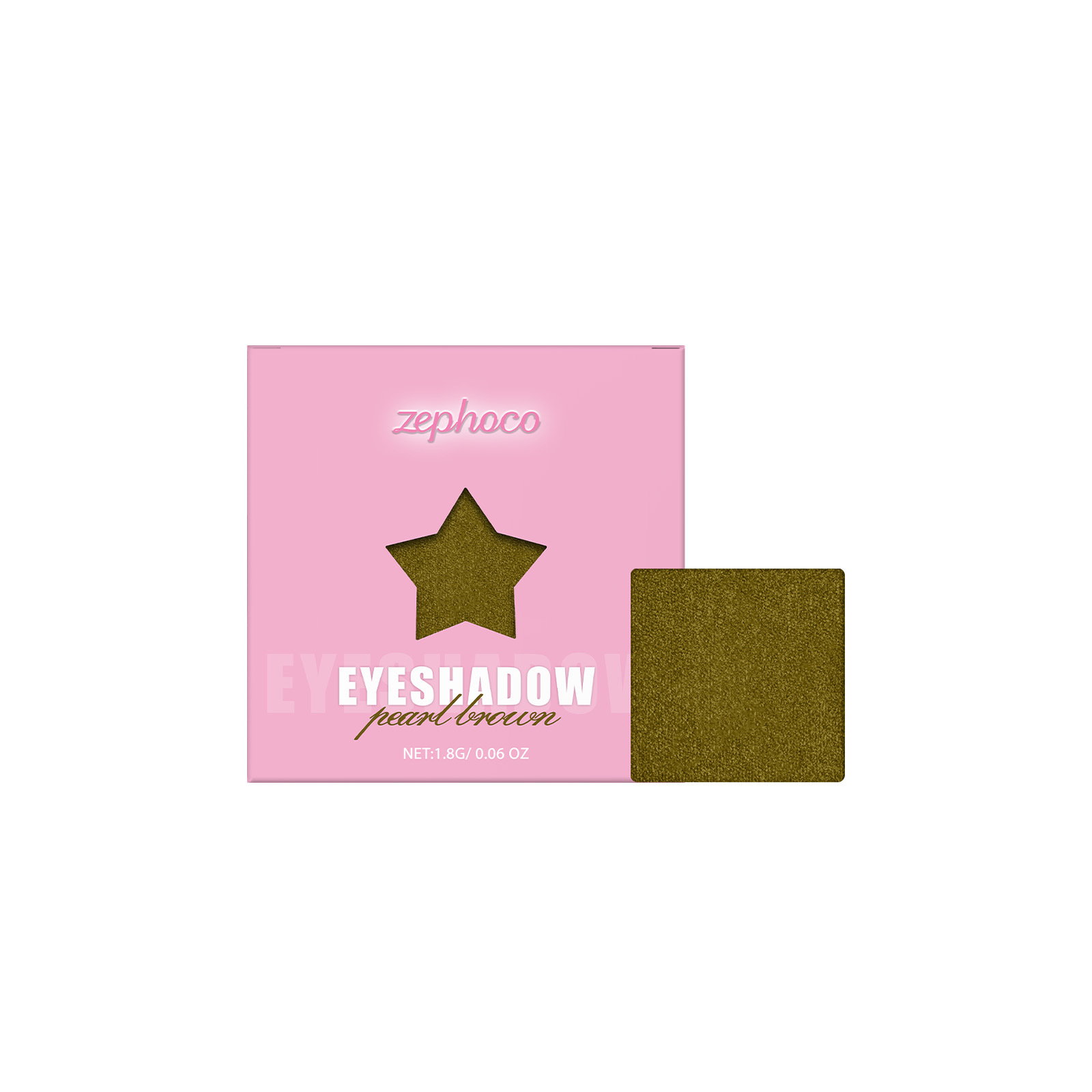 Monochrome Eye Shadow Plate Color Rendering Long-lasting Portable - Image 3