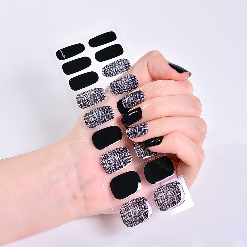 Hot Girl Cool Girl Sweet Cool UV Phototherapy Semi-baked Gel Nail Sticker - Image 3