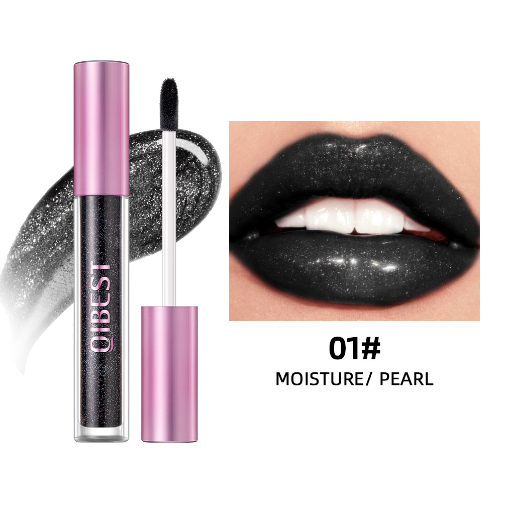 Pearlescent Lip Lacquer Gold Matte Durable Easy To Color