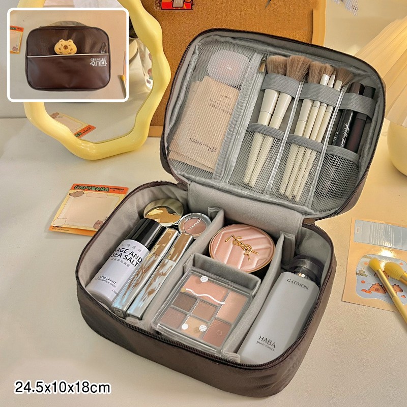 Large Capacity Cosmetic Bag Multi-function Layering - Image 3