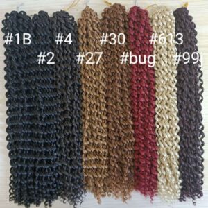 Crochet wig water ripple