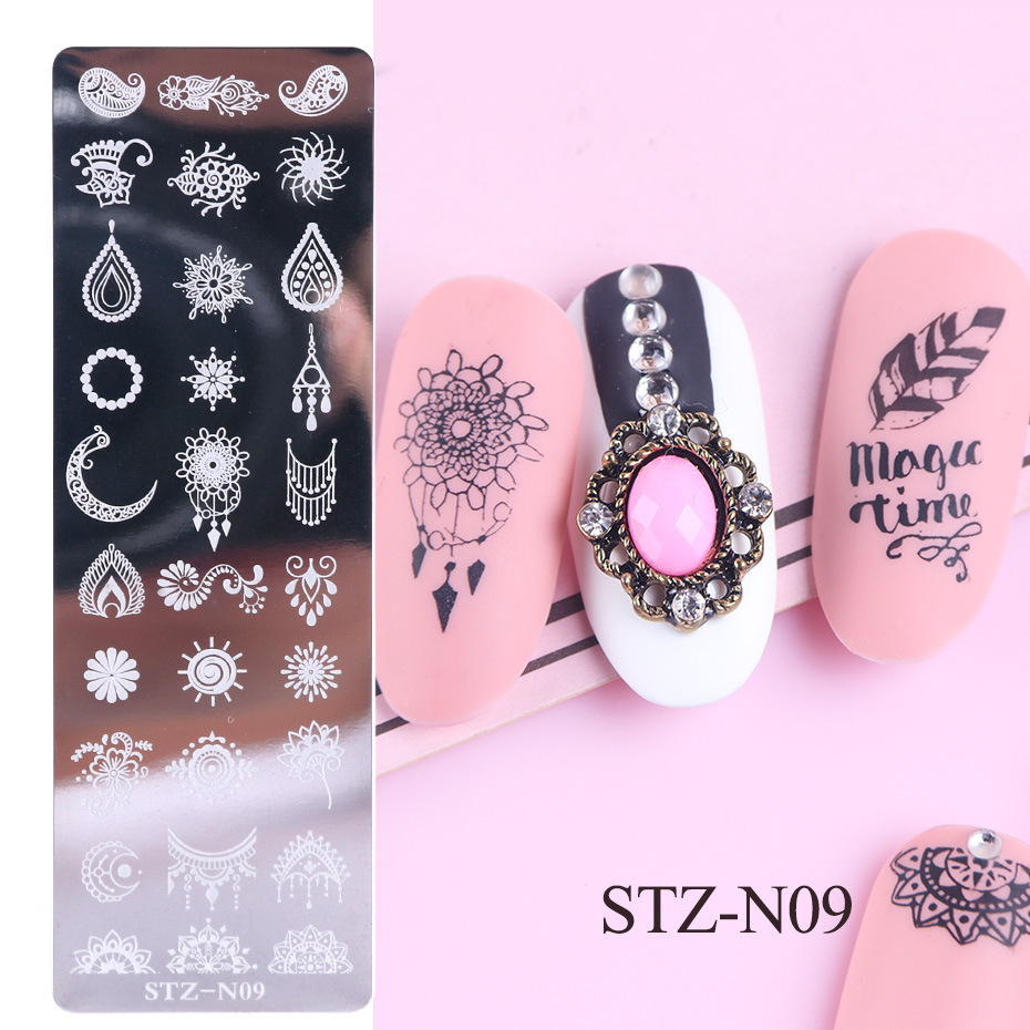 Nail print small long steel plate - Image 3
