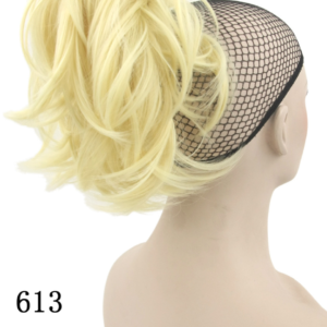 Grip ponytail short hair female curly hair wig flexible hair ponytail