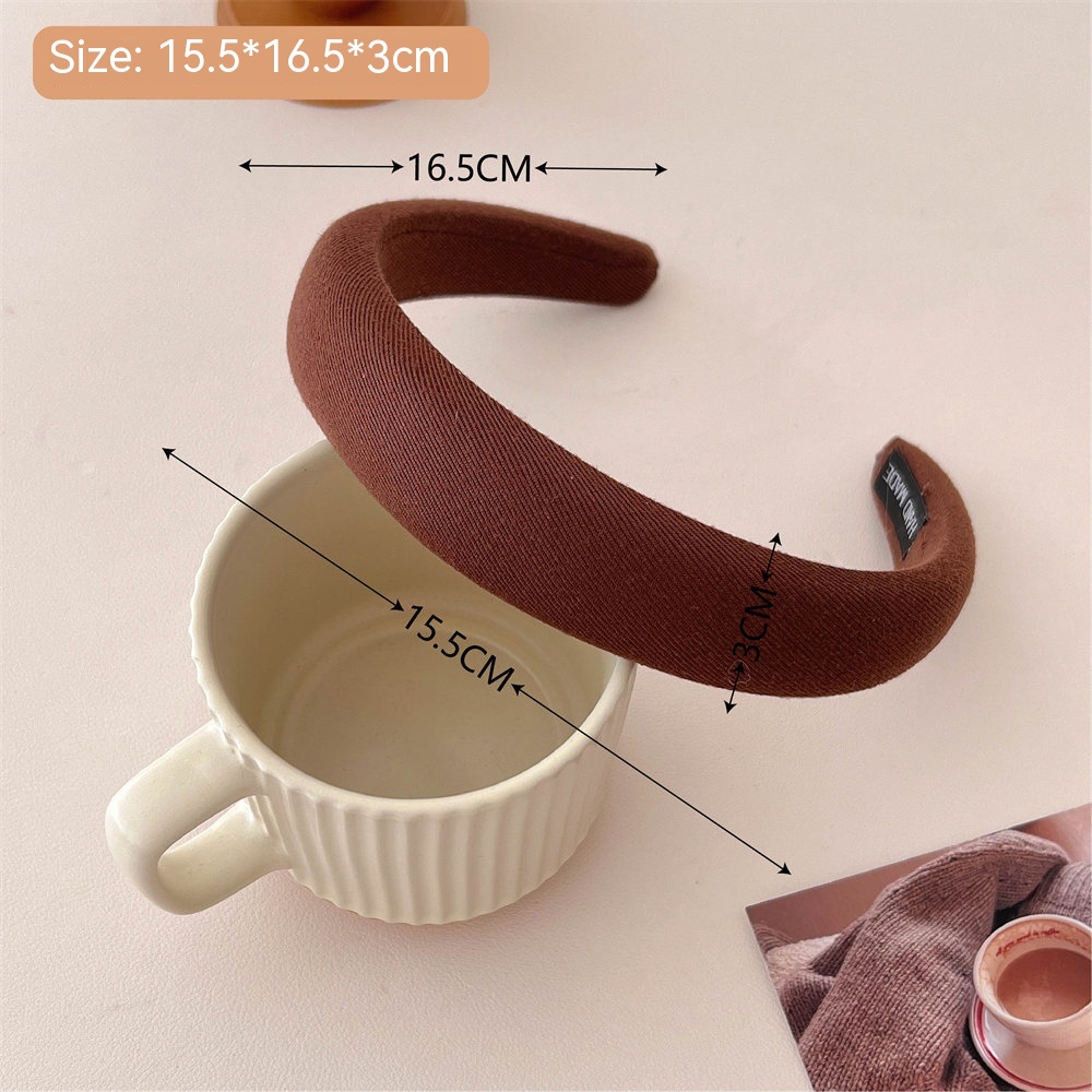 Milk Tea Coffee Color Series Headband Fashion - Image 4