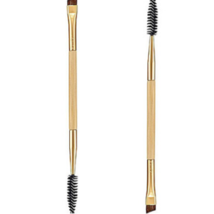 Bamboo handle double eyebrow brush Eyebrow brush eyebrow comb Eyebrow brush Eyelash brush dual purpose brush