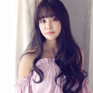 Wig female long hair micro-roll long curly hair big wave fluffy natural realistic chemical fiber wig