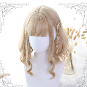 Lolita wig short hair Roman roll Lolita wig curly hair