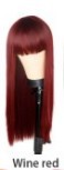 Qi Bangs Black And Brown Long Straight Hair - Image 4