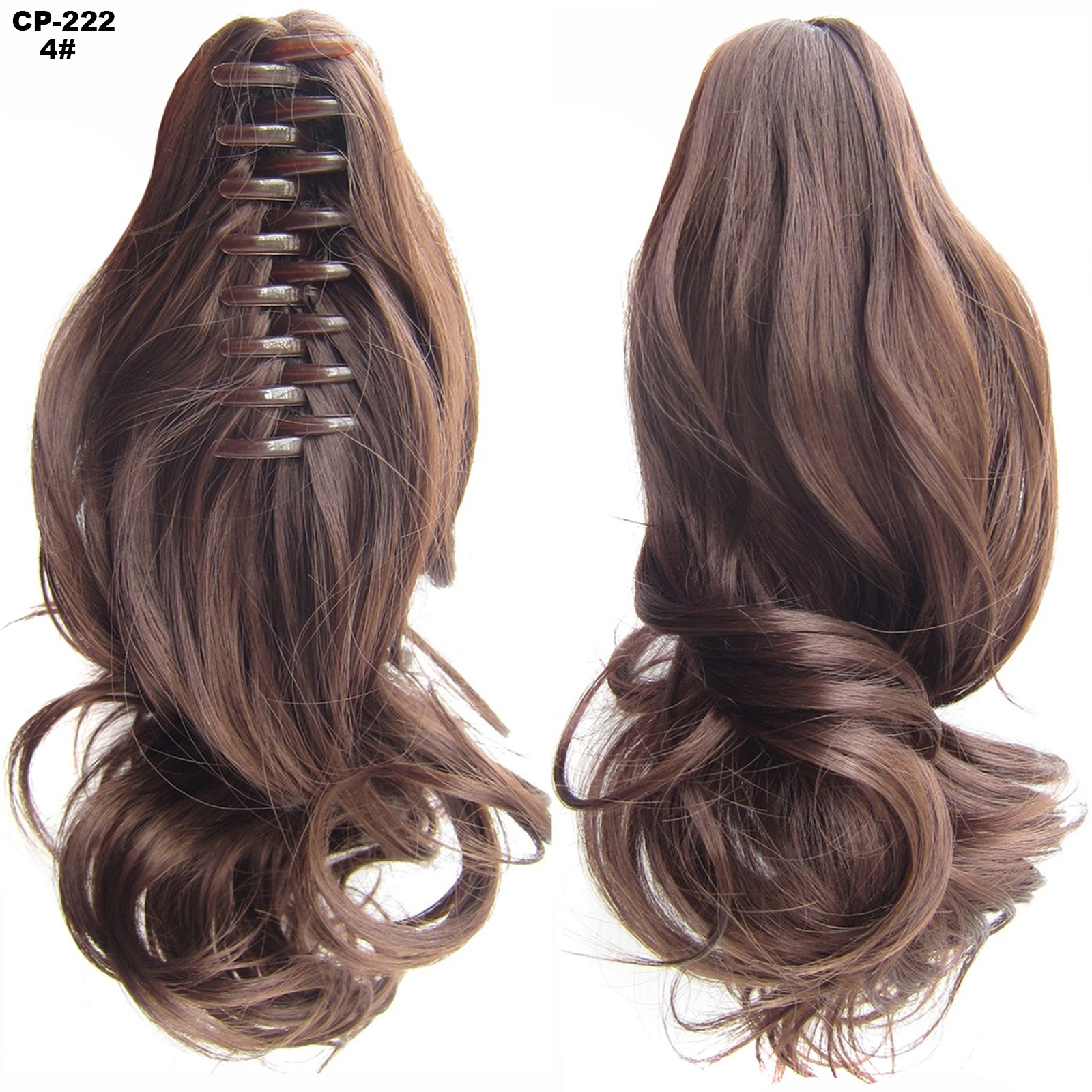 Long Wave Ponytail Wrap Around Ponytail Clip In Hair Headwear Gray Hairpiece Natural Extensions - Image 21
