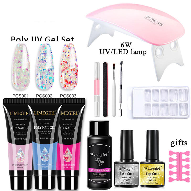 Nail Extension Gel Set Crystal UV Phototherapy - Image 2