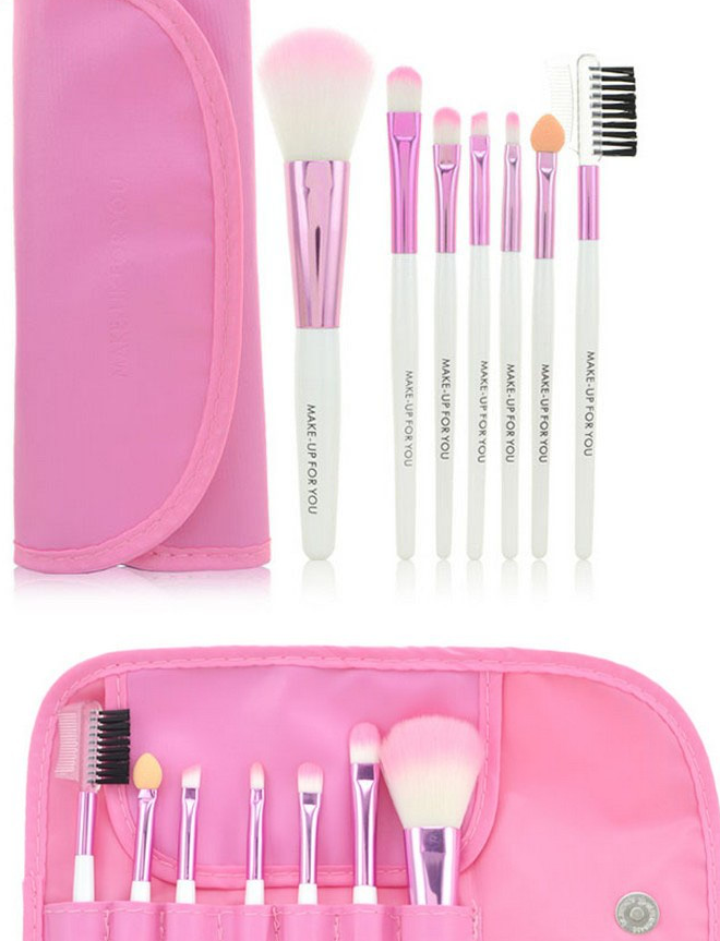 7 make-up makeup brushes, high-end makeup brush bag, a variety of colors available - Image 7