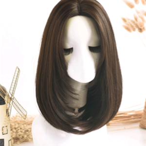 Wig in the long straight hair fashion realistic wig wig long straight hair
