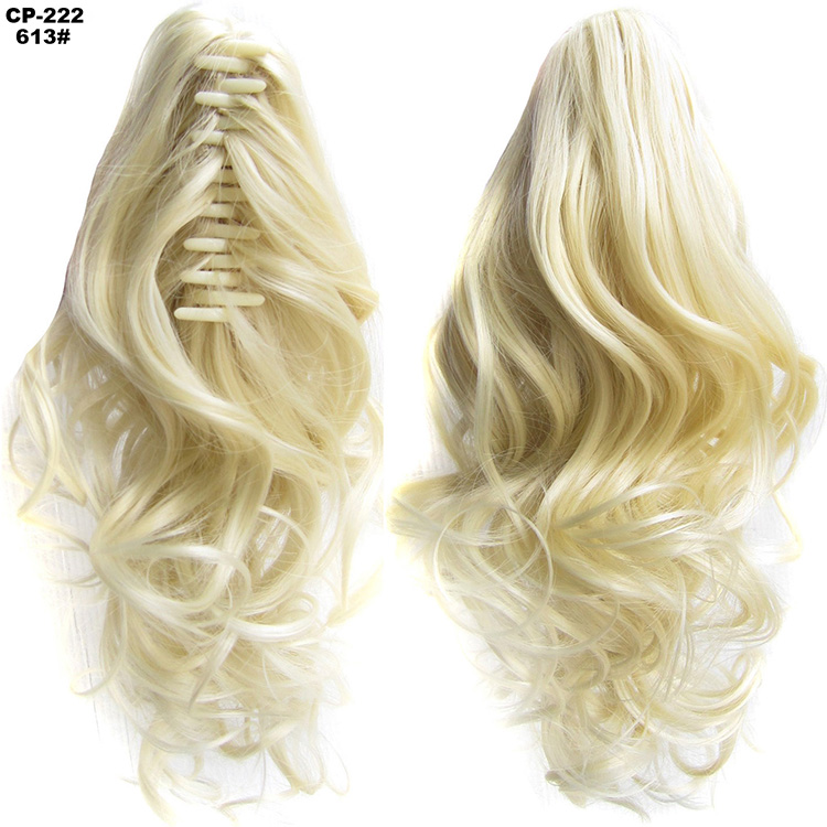 Long Wave Ponytail Wrap Around Ponytail Clip In Hair Headwear Gray Hairpiece Natural Extensions - Image 19