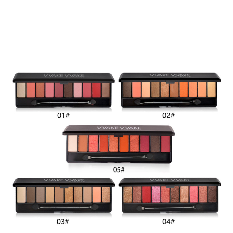 Pearlescent matte waterproof eyeshadow palette