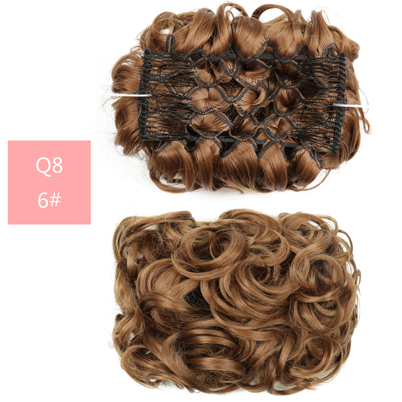 Fluffy Wig High Temperature Wire Pan Head Jewelry Insert Comb - Image 3