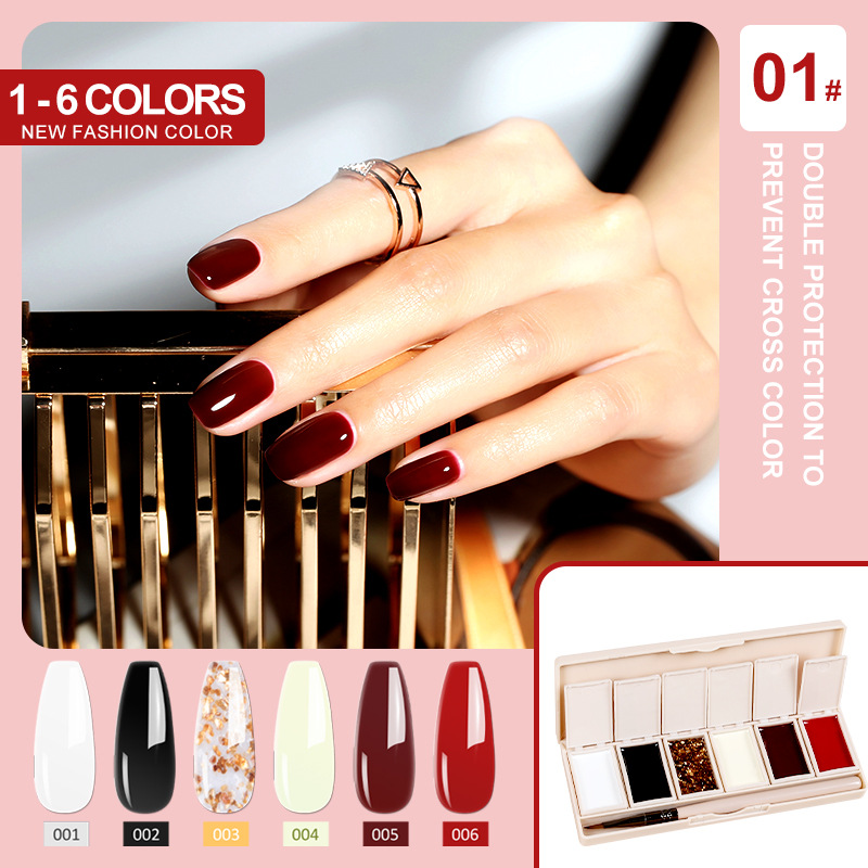 Cream Nail Polish Eye Shadow Bag