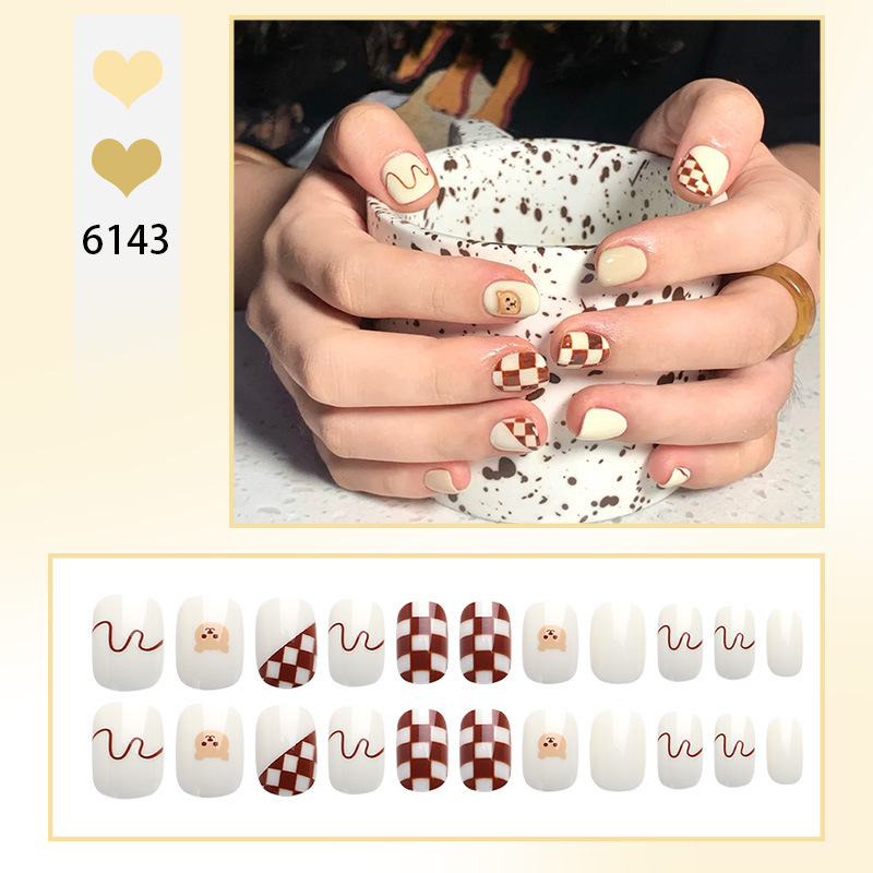Pure And Seductive Style Nail Tips Finished False Nail Stickers