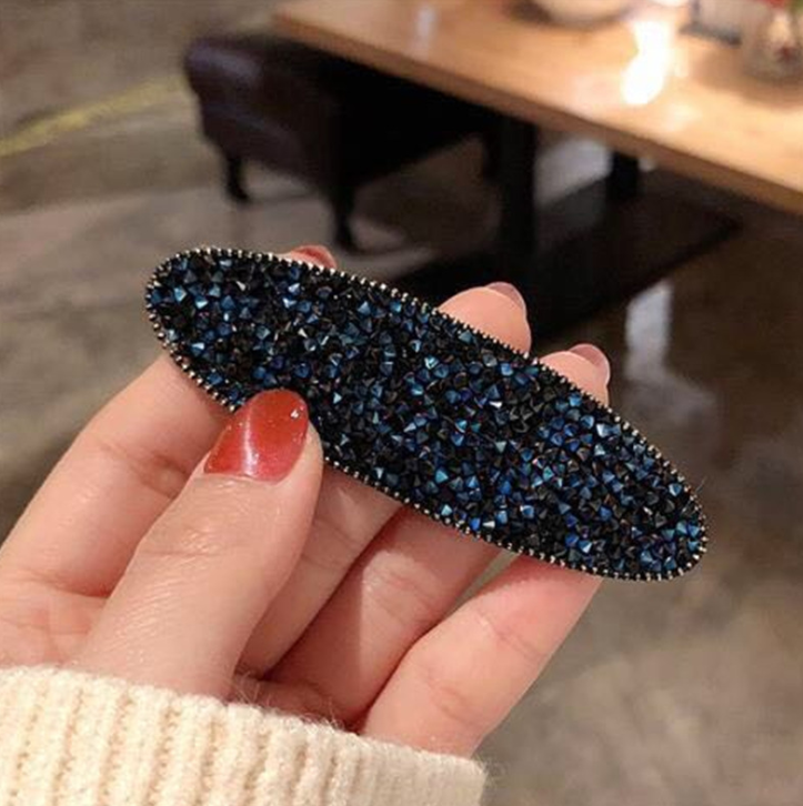Geometric crystal rhinestone hair clip - Image 9