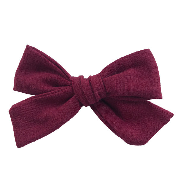 Cotton and linen bow hairpin - Image 14