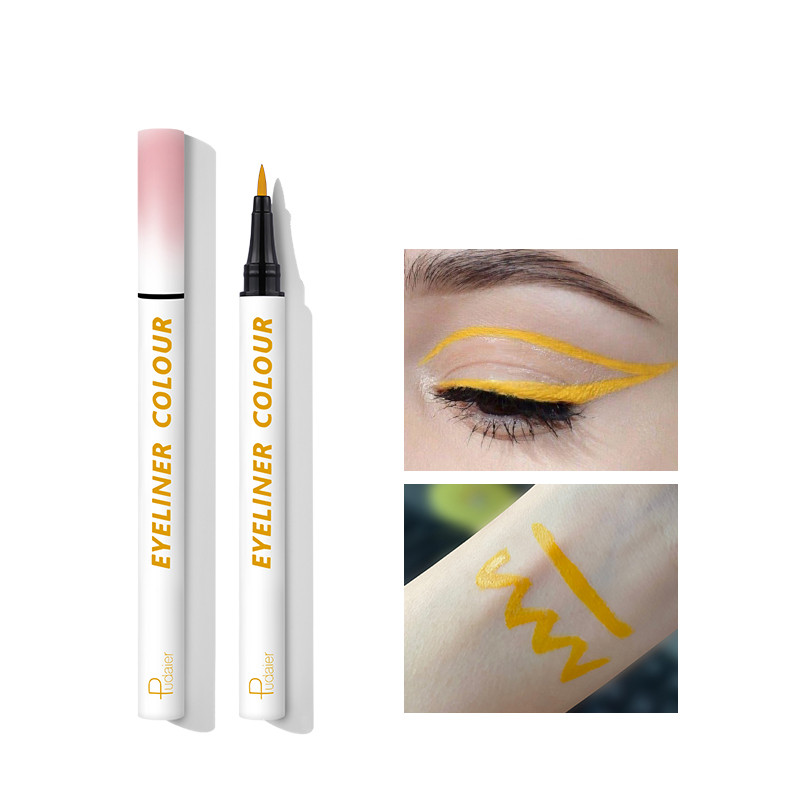Color eyeliner blue white thin tip very thin - Image 8