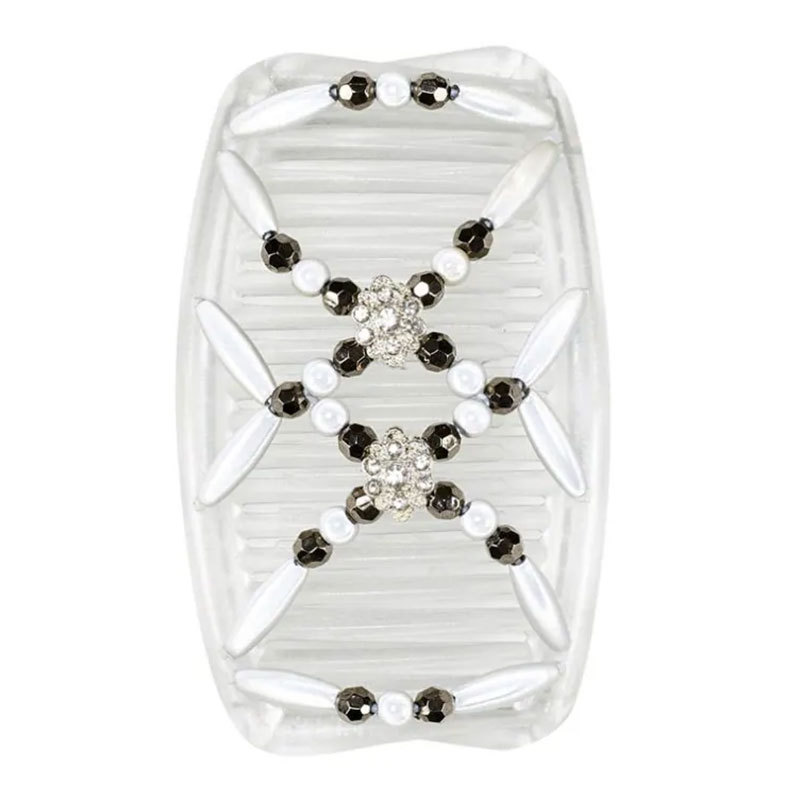 Women's hair string pearl ornament hairpin curler