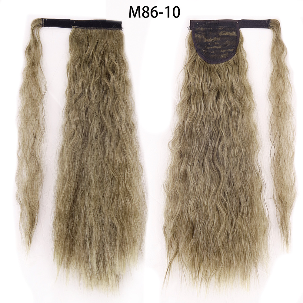 Ponytail Wig Water Wave Velcro Banding Chemical Fiber High Temperature Silk - Image 25