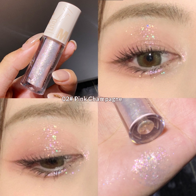 Glitter Sequins And Pearlescent Under-eyelid Highlight Liquid Eyeshadow - Image 2
