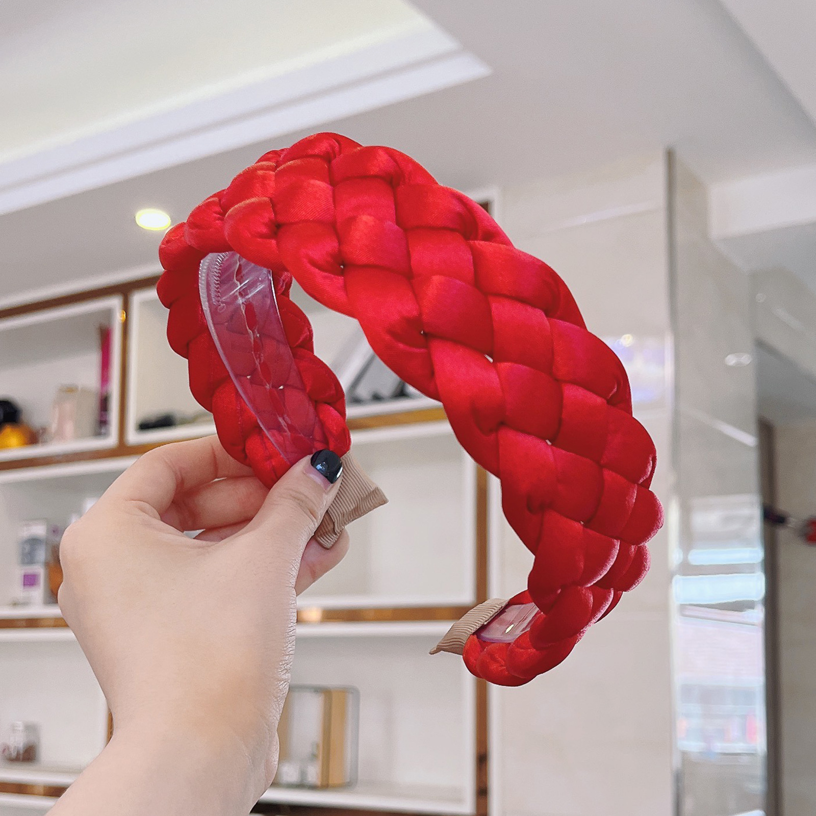 Women's Solid Color Fabric Craft Headband - Image 6