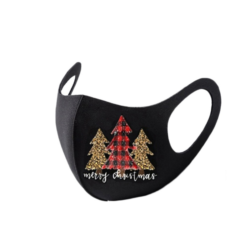 Christmas print autumn and winter ice silk mask - Image 10
