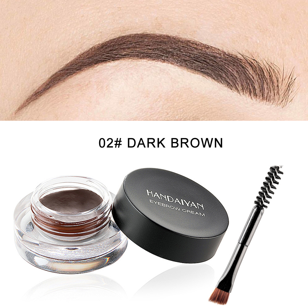 Waterproof And Not Easy To Fade Vignetting Color Eyebrow Dyeing Cream Set - Image 5