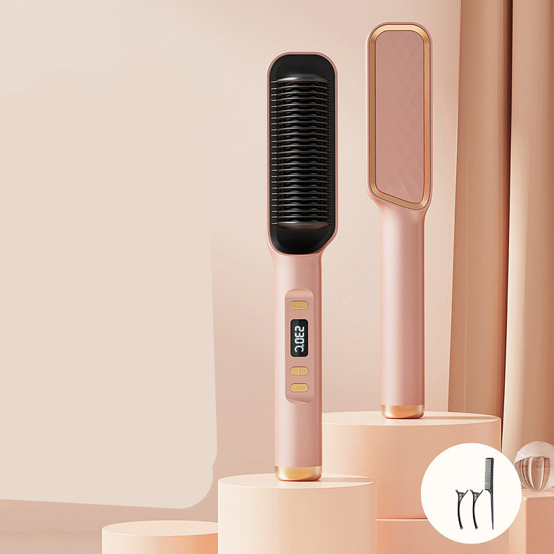 Multifunctional Anti-scald Negative Ion Straight Curling Comb - Image 3