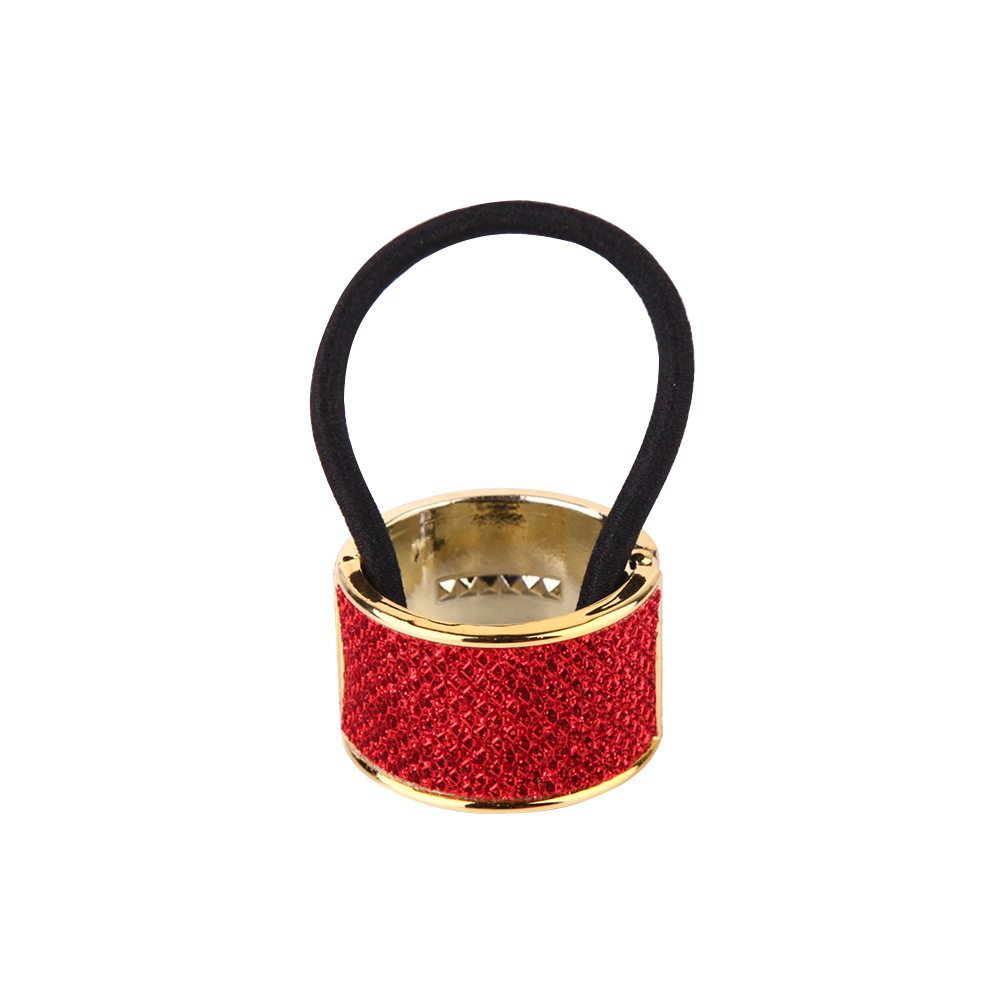 Korean Version Of Imitation Alloy Hair Tie Round Ponytail Buckle Rose Gold Ornament - Image 4