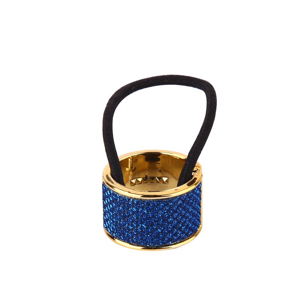 Korean Version Of Imitation Alloy Hair Tie Round Ponytail Buckle Rose Gold Ornament - Image 6
