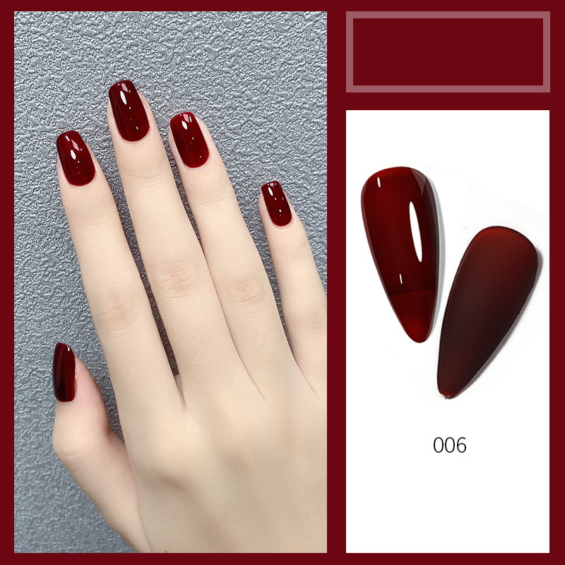 New Milk Tea Nude Color Popular Cherries Milky White Nail Shop Dedicated - Image 6