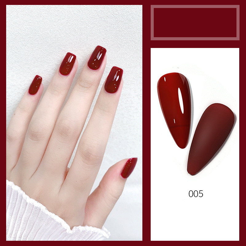 New Milk Tea Nude Color Popular Cherries Milky White Nail Shop Dedicated - Image 5