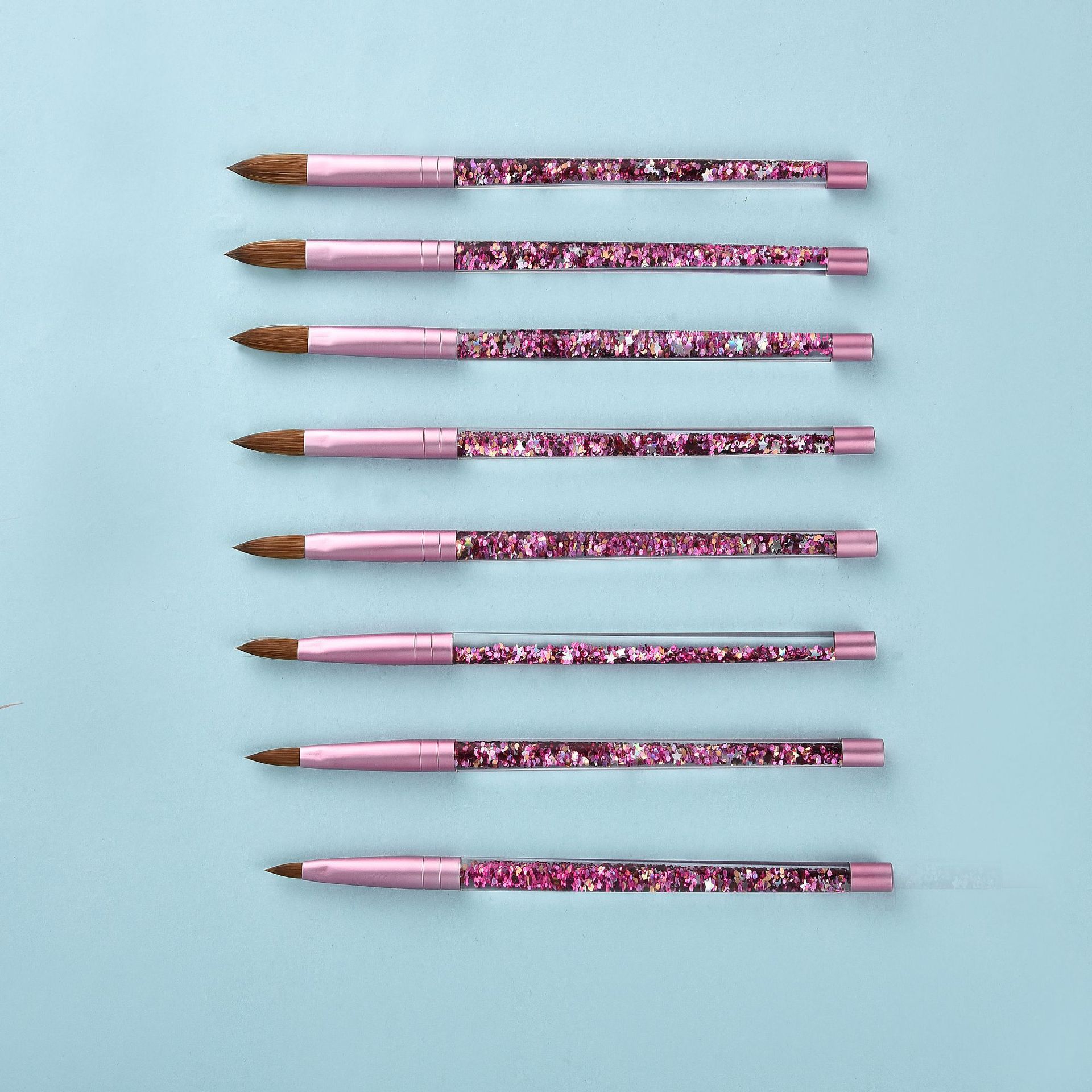 Oil-filled Pink Mink Hair Nail Pen Nail Art Pen
