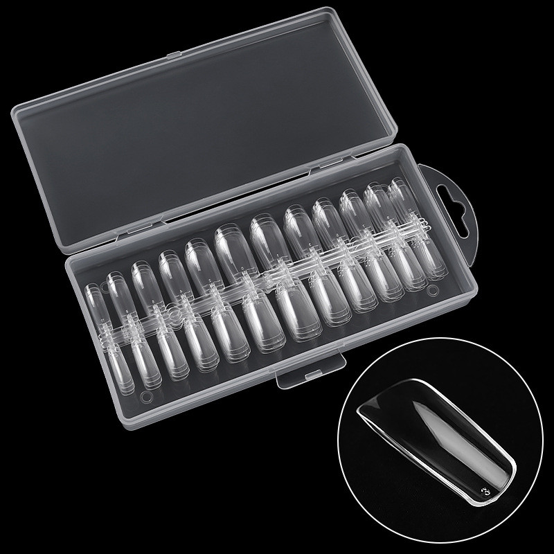 Nail Art Ultra-thin Seamless Box Sheet French Fake Nails - Image 4