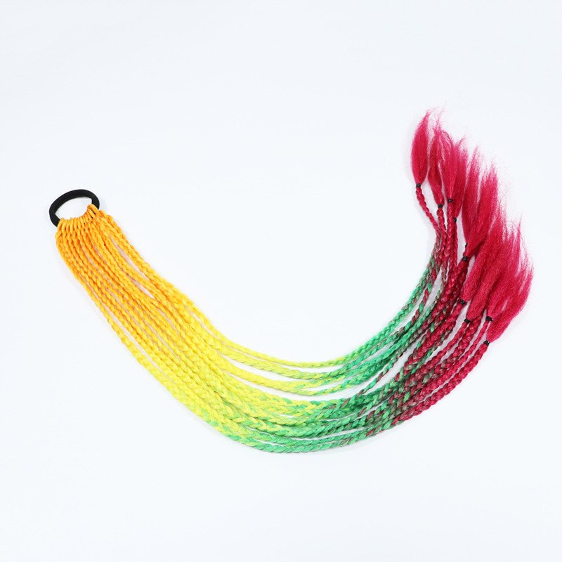 Color Dirty Braided Ponytail Headdress - Image 20