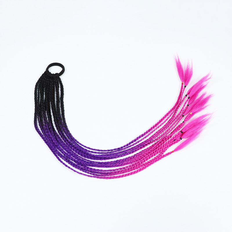 Color Dirty Braided Ponytail Headdress - Image 17