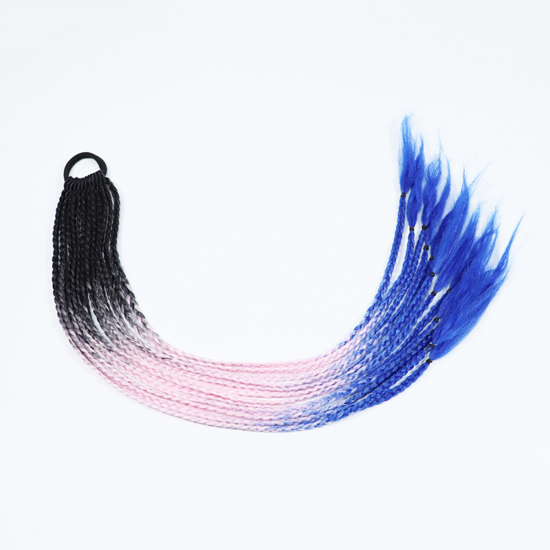 Color Dirty Braided Ponytail Headdress - Image 23