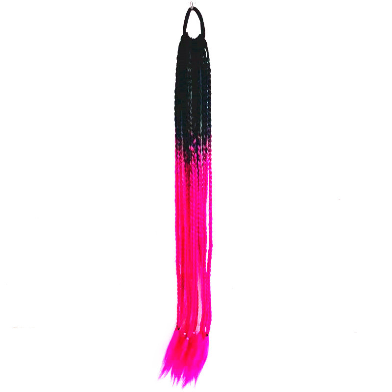 Color Dirty Braided Ponytail Headdress - Image 22