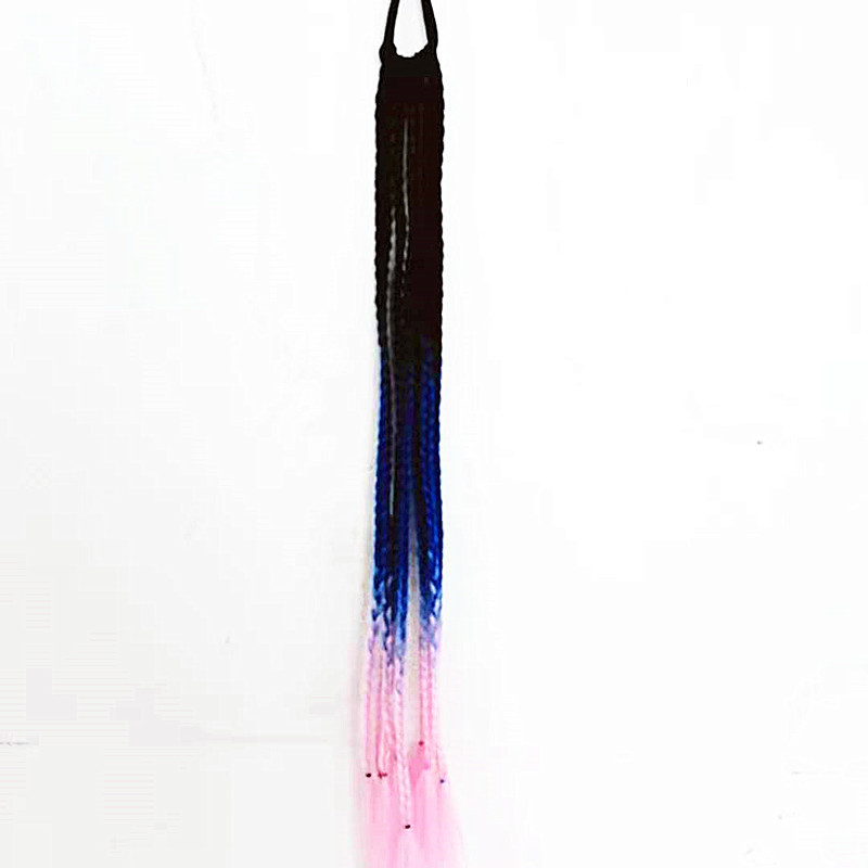 Color Dirty Braided Ponytail Headdress - Image 19