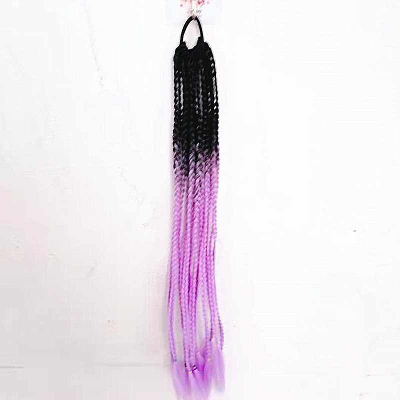 Color Dirty Braided Ponytail Headdress - Image 7