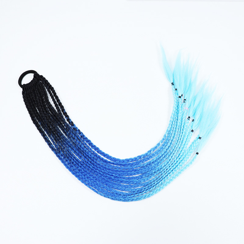 Color Dirty Braided Ponytail Headdress - Image 16