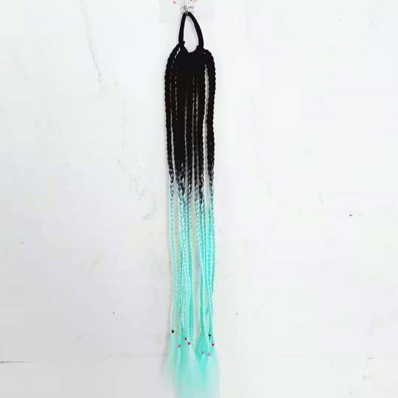 Color Dirty Braided Ponytail Headdress - Image 9