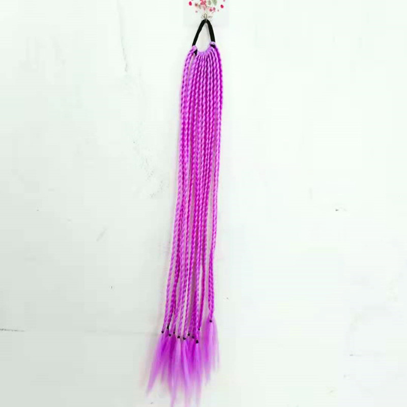 Color Dirty Braided Ponytail Headdress - Image 2