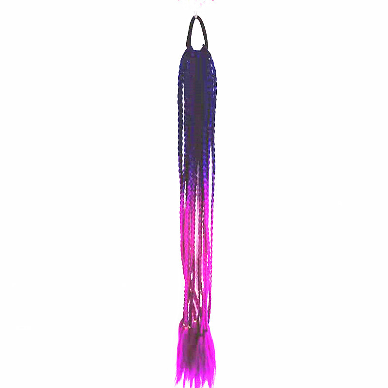 Color Dirty Braided Ponytail Headdress - Image 12